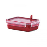 Tefal Master Seal Micro Rectangle Food Storage, Red/Clear, 0.8 Litre | K3102112